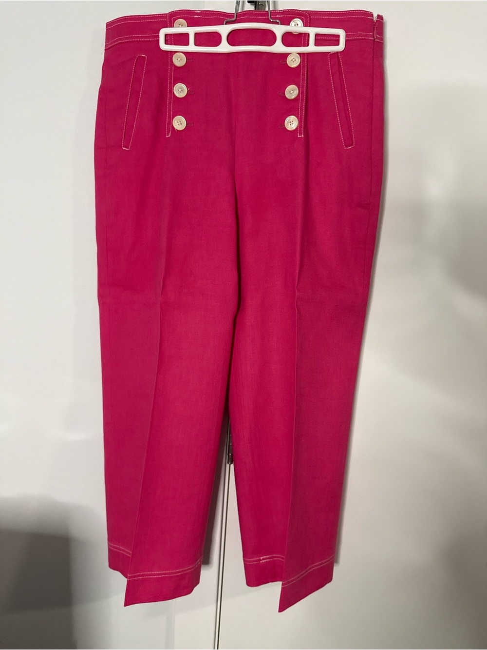 J. Crew Hot Pink Sailor Ankle Pants